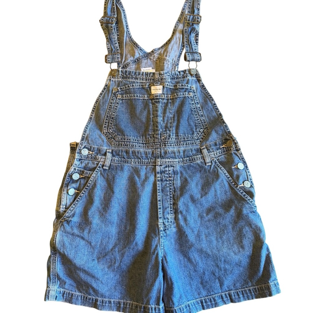 Calvin Klein jeans Denim shorts Overalls Shortalls women’s S